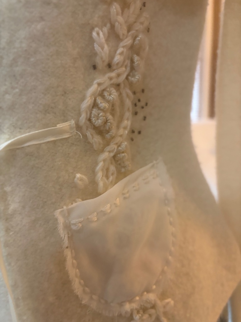 Luxury Lightweight Intricate detailing "Sleeping On Snow" Blazer S - Picture 6 of 13